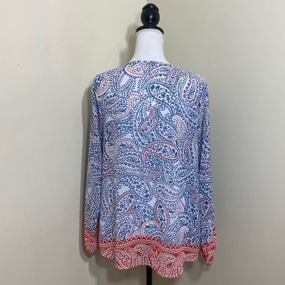 Ariat Women’s Boho Paisley Long Sleeve Peasant Blouse | Size Small - Picture 4 of 11